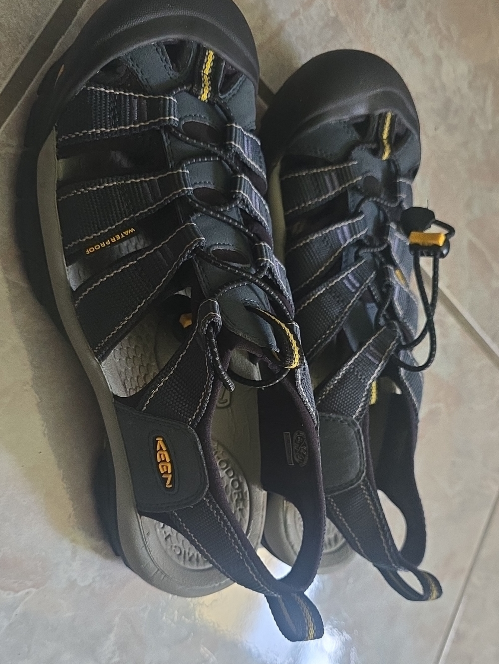 Keen Navy Blue and Yellow Men's Outdoor Sandals